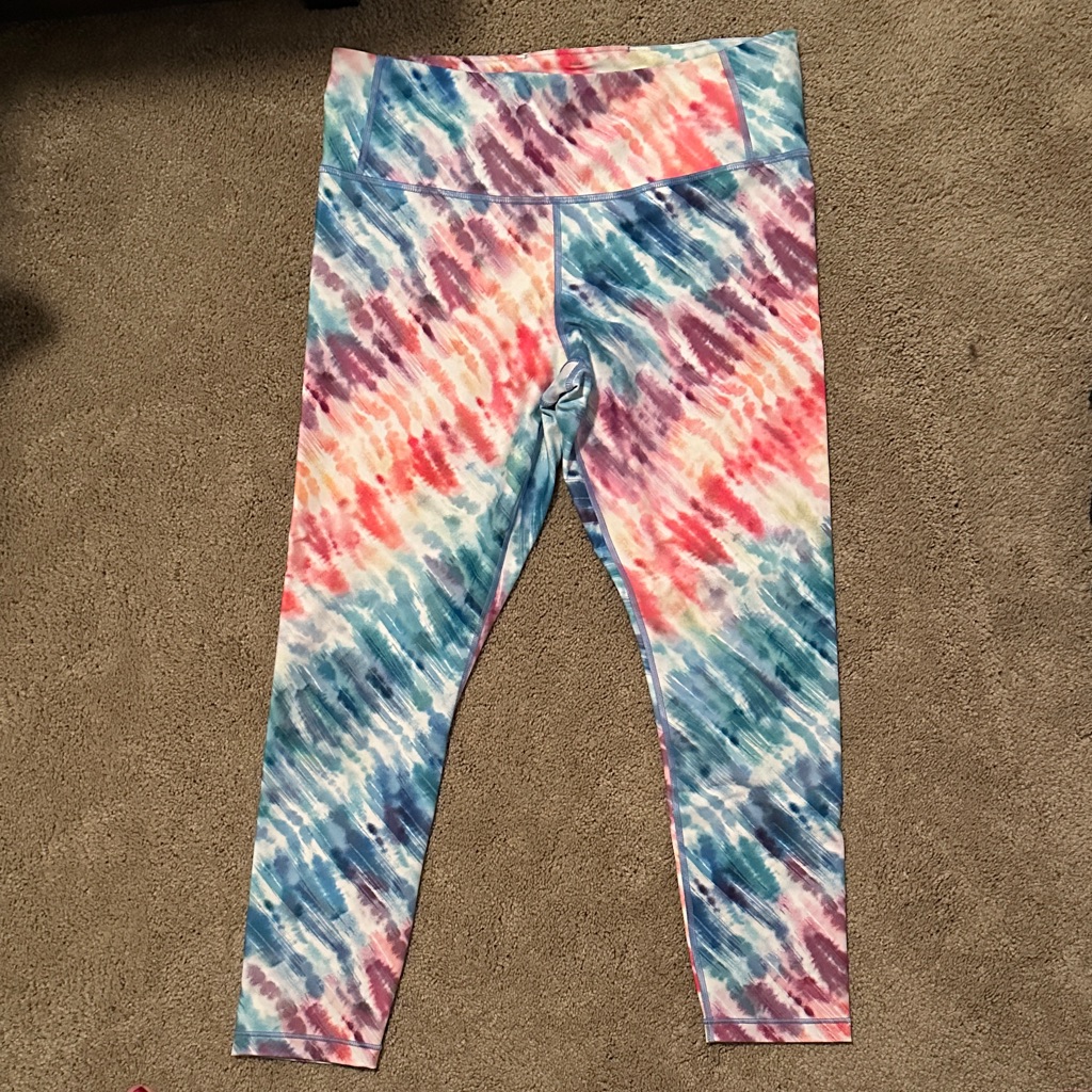 Athleta Multicolor Tie-Dye Leggings